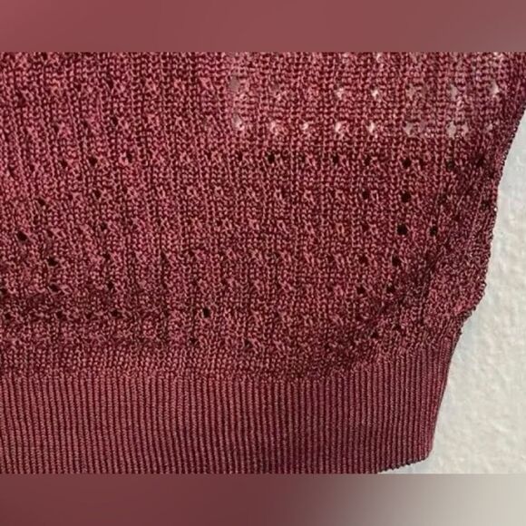 🛍️Free People H2O Crew pullover Top in Row garnet size: Medium 🎉Long sleeve ✨ - Picture 8 of 12